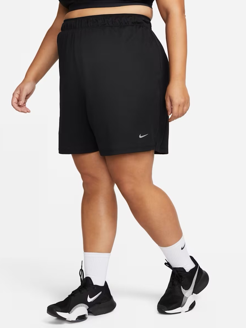 🆕 Nike Women’s 4X Black Athletic shorts NWT Dri-fit Loose Fit